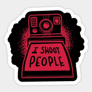 I Shoot People Sticker